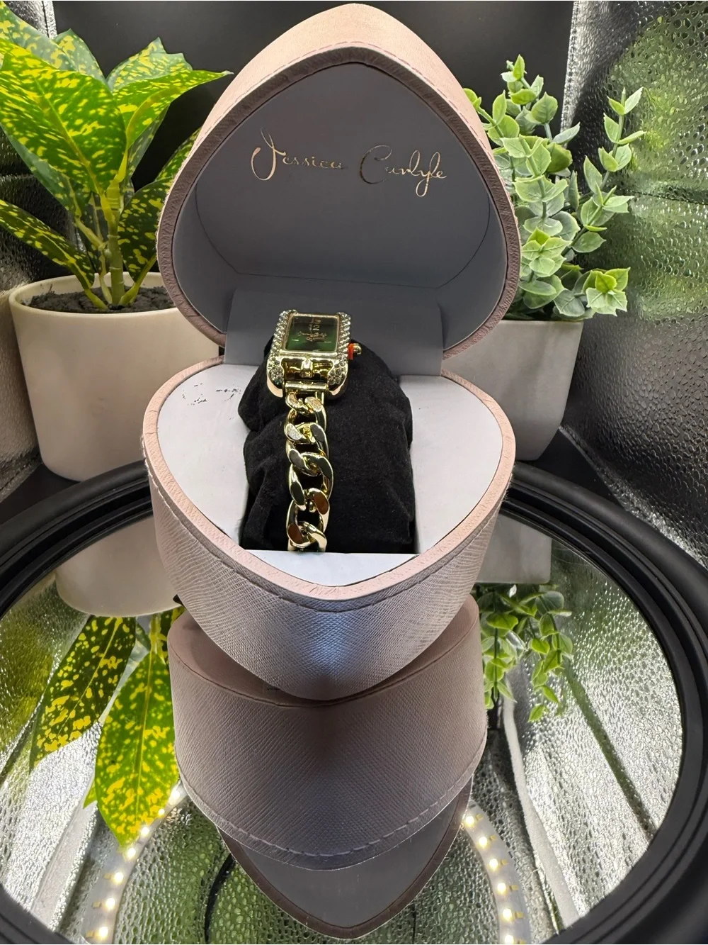 Gold-Tone Chain Link Bracelet Watch - Gold